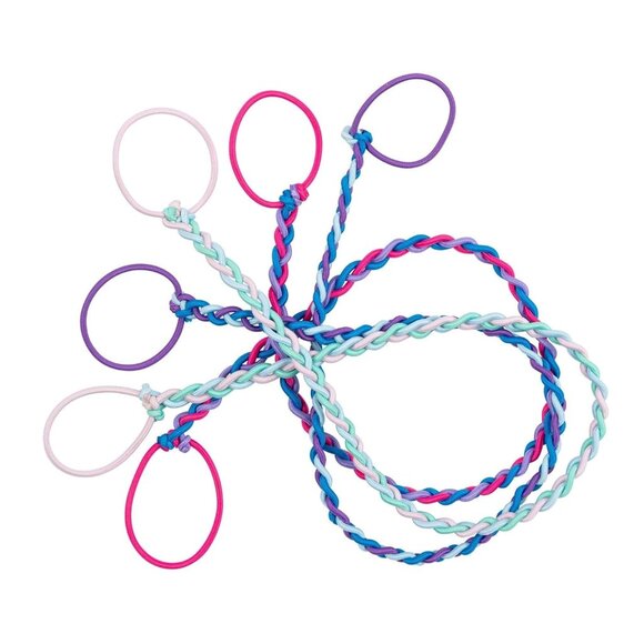 Soft Hair Ties 24-inch Multicolor Pack of 3 Tangle-Free Durable Elastic - Picture 1 of 7